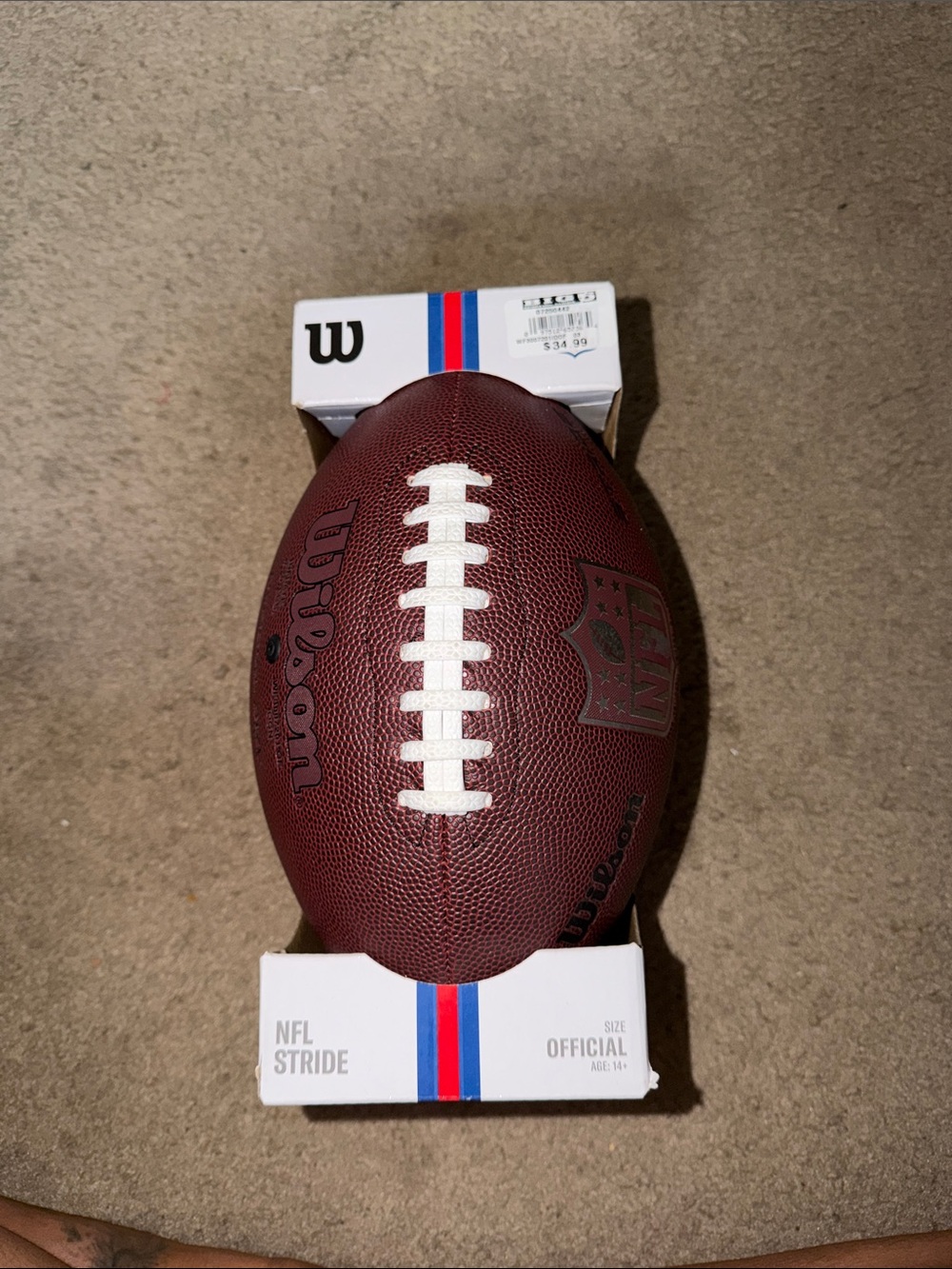 Wilson Brown Football with White Laces